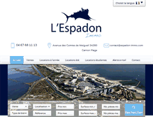 Tablet Screenshot of espadon-immo.com